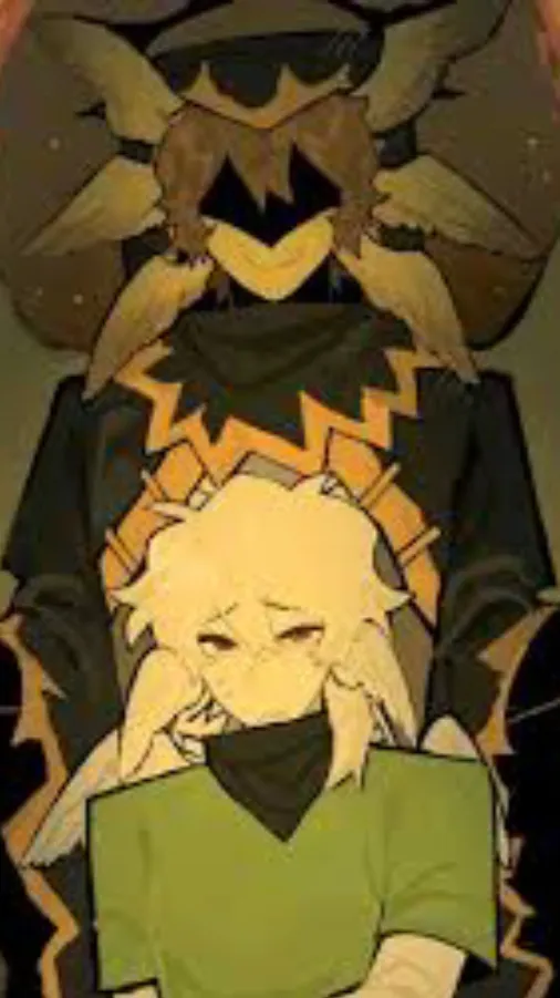 ai character: 2x2 and T3l4m0n background