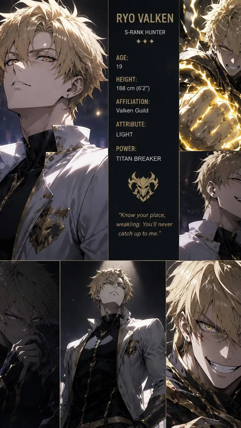 ai character: Ryo Valken background