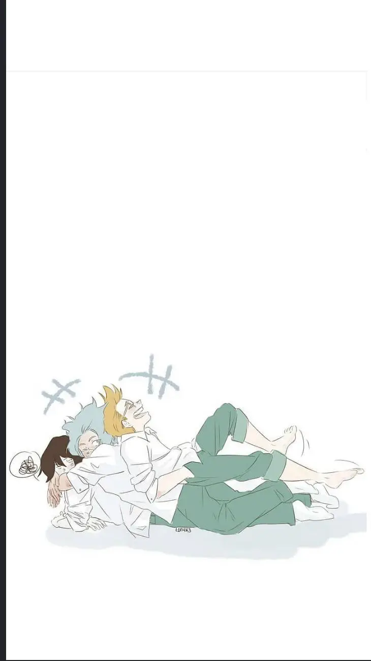 ai character:  Rooftop foursome! background