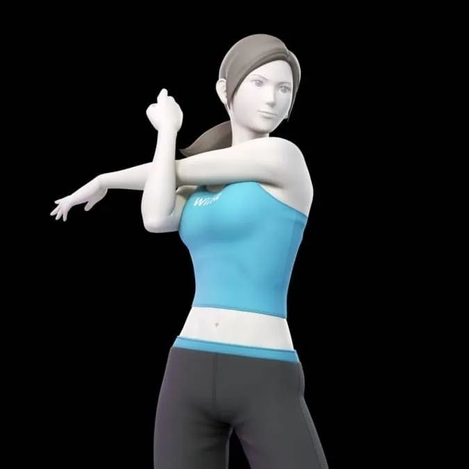 chat with ai character: wii fit trainer f