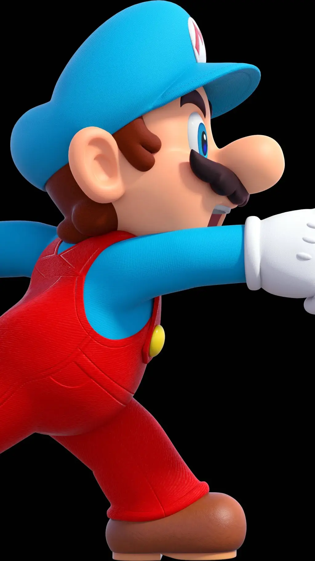 ai character: ice Mario  background