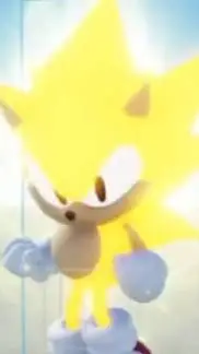 ai character: super Sonic  background