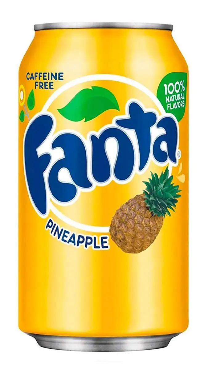 ai character: Fanta de piña 🍍 background