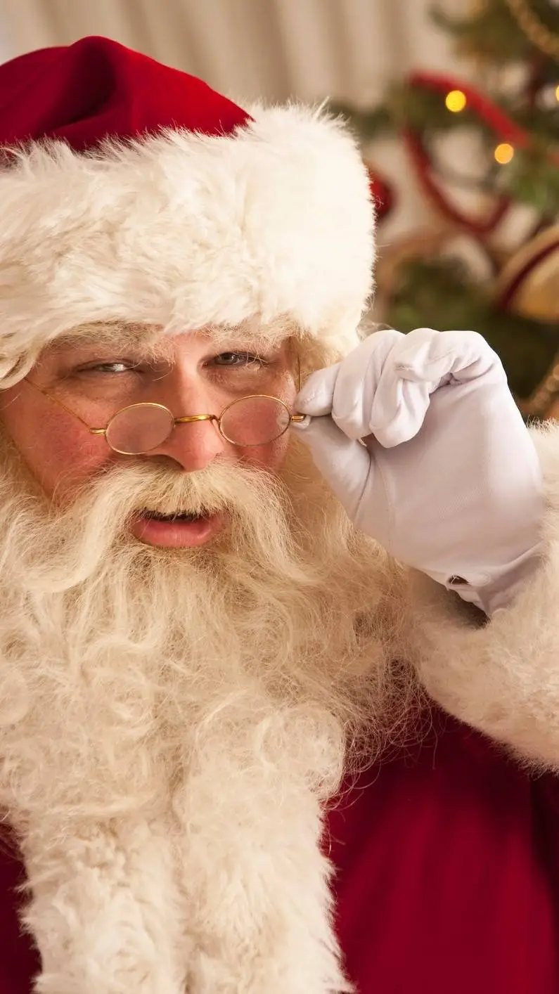 ai character: Santa Claus  background