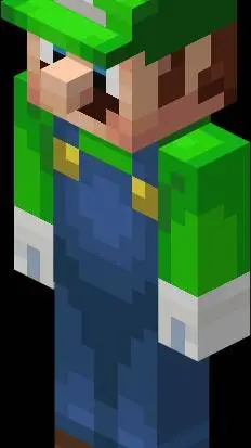 ai character: Luigi (Minecraft) background