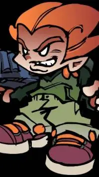 ai character: Pico 17bucks  background