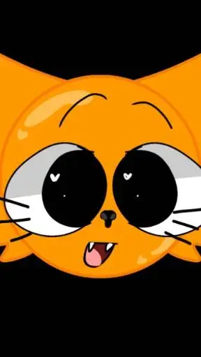 ai character: baby emoji cat background