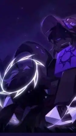 ai character: 🖤<{Azure}>💜 background