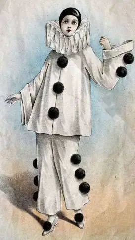 ai character: Pierrot background