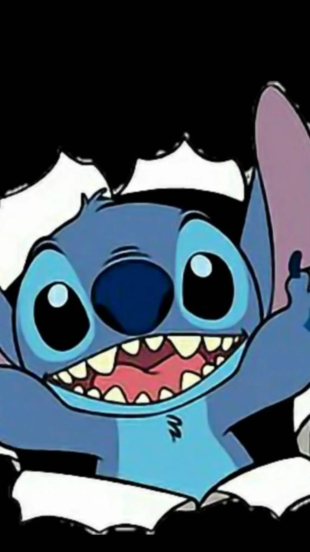 ai character: stitch background