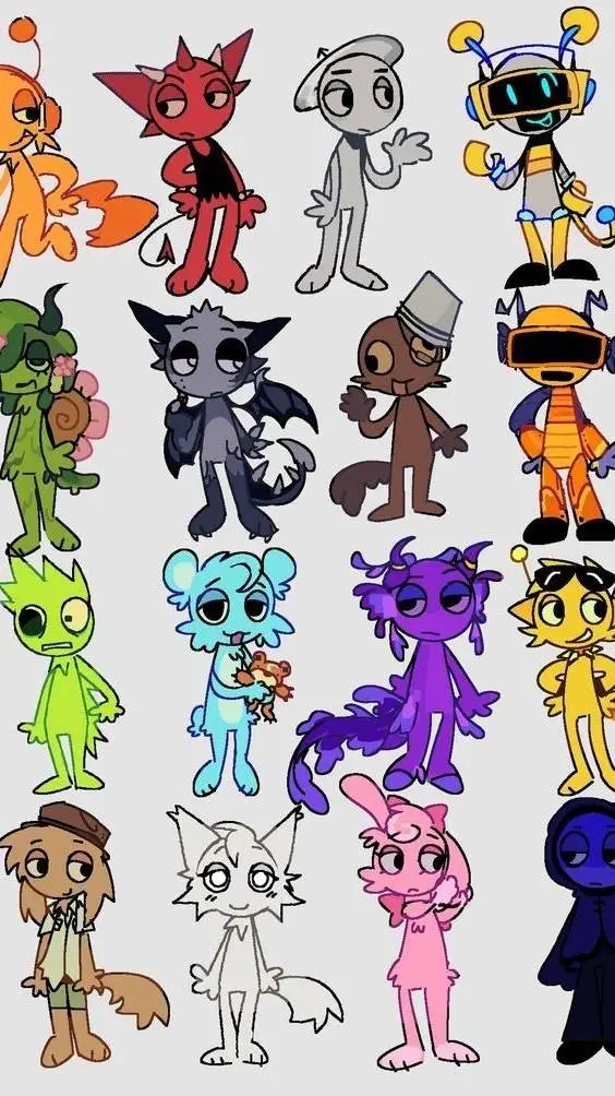 ai character: incredibos sprunki background
