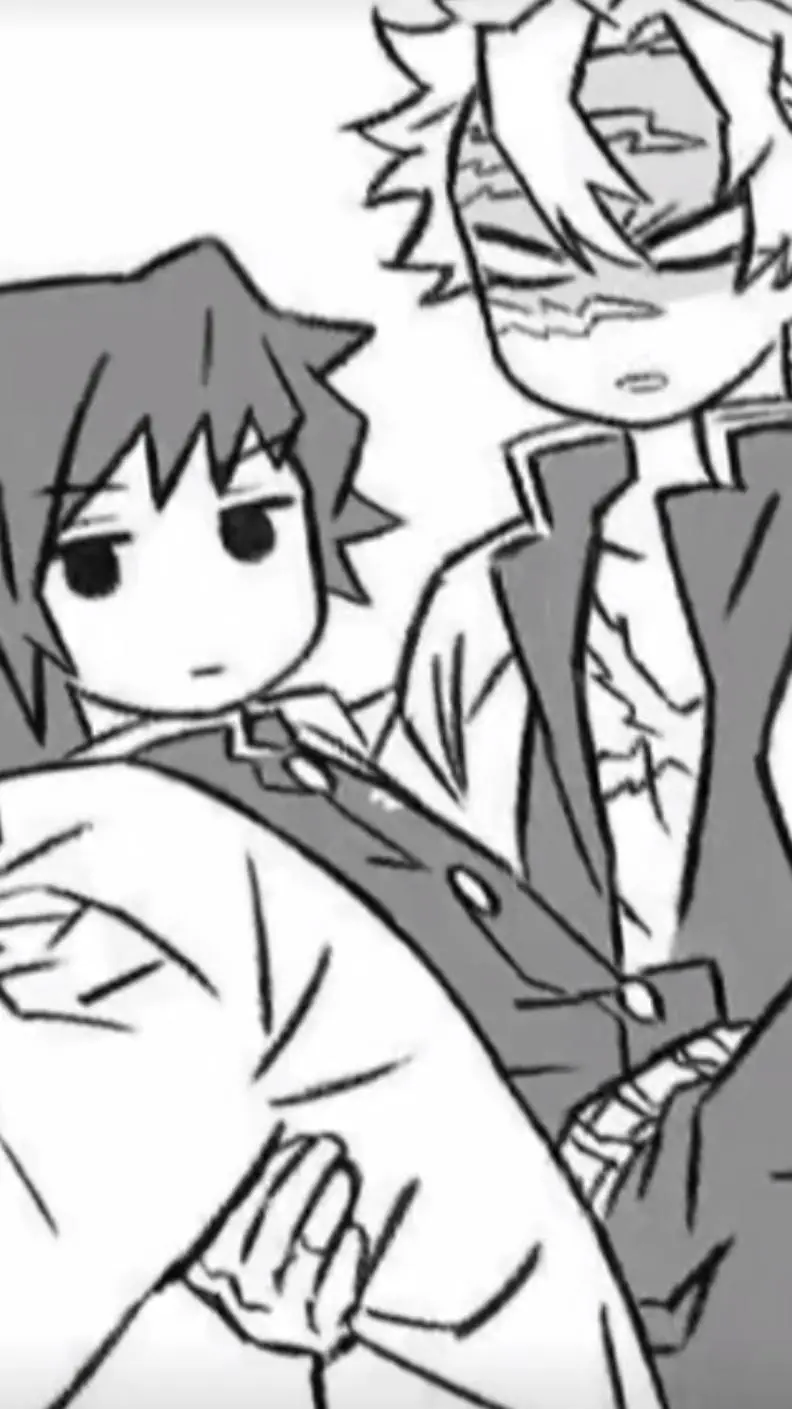 ai character: Sanemi and Giyu  background