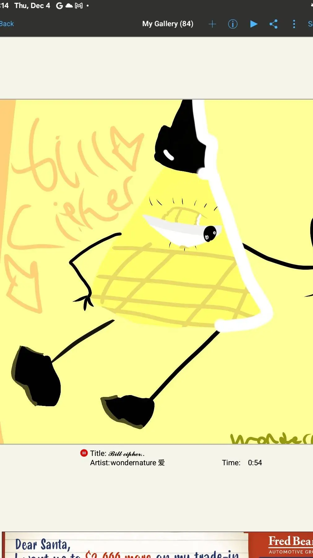 ai character: Gravity falls  background