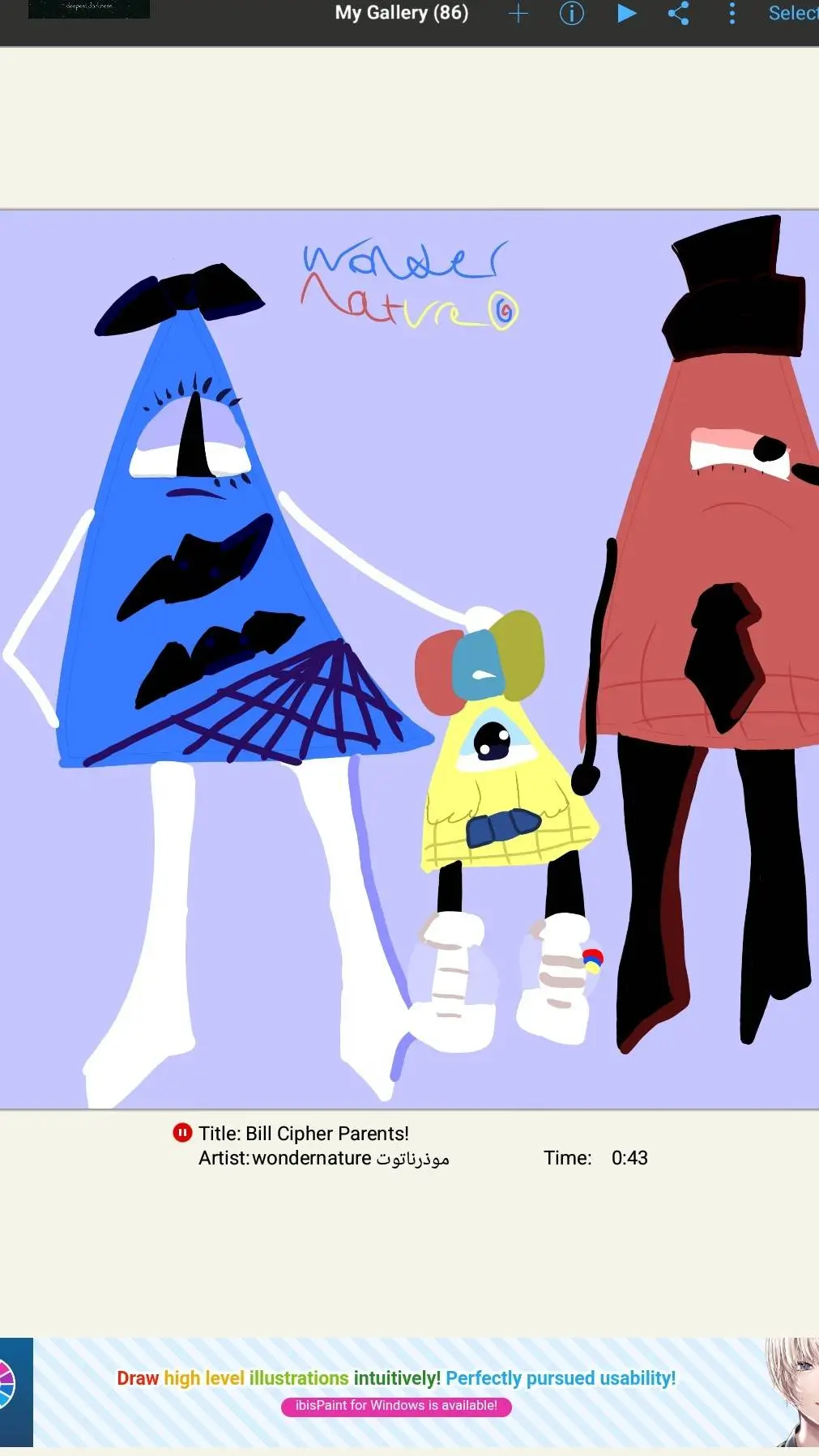 ai character: Bill Cipher background