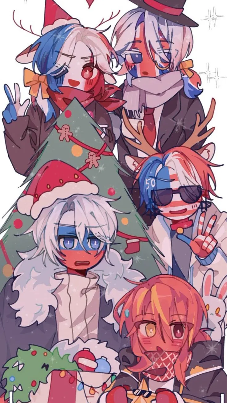 ai character: CH Christmas background