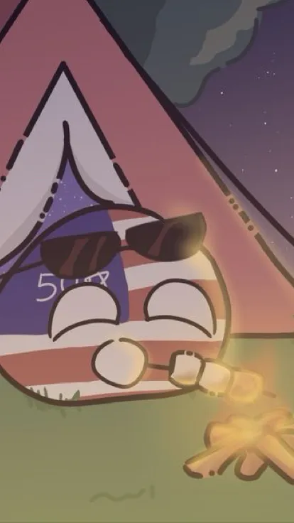 ai character: CH go Camping background