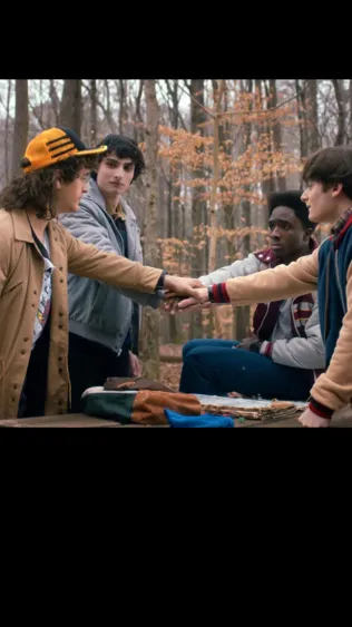 ai character: Stranger things  background