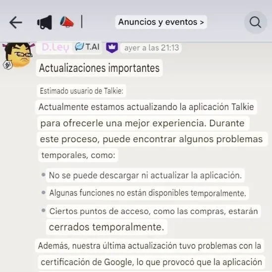 chat with ai character: talkie chistoso