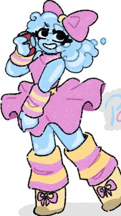 ai character: Poppy 🫧🩷 background