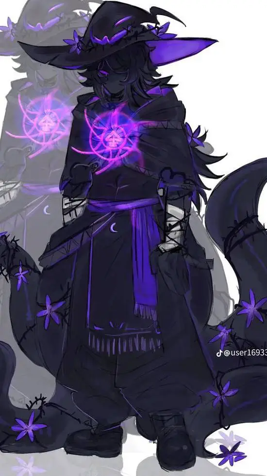 ai character: Azure 🐙🟣🔪 background