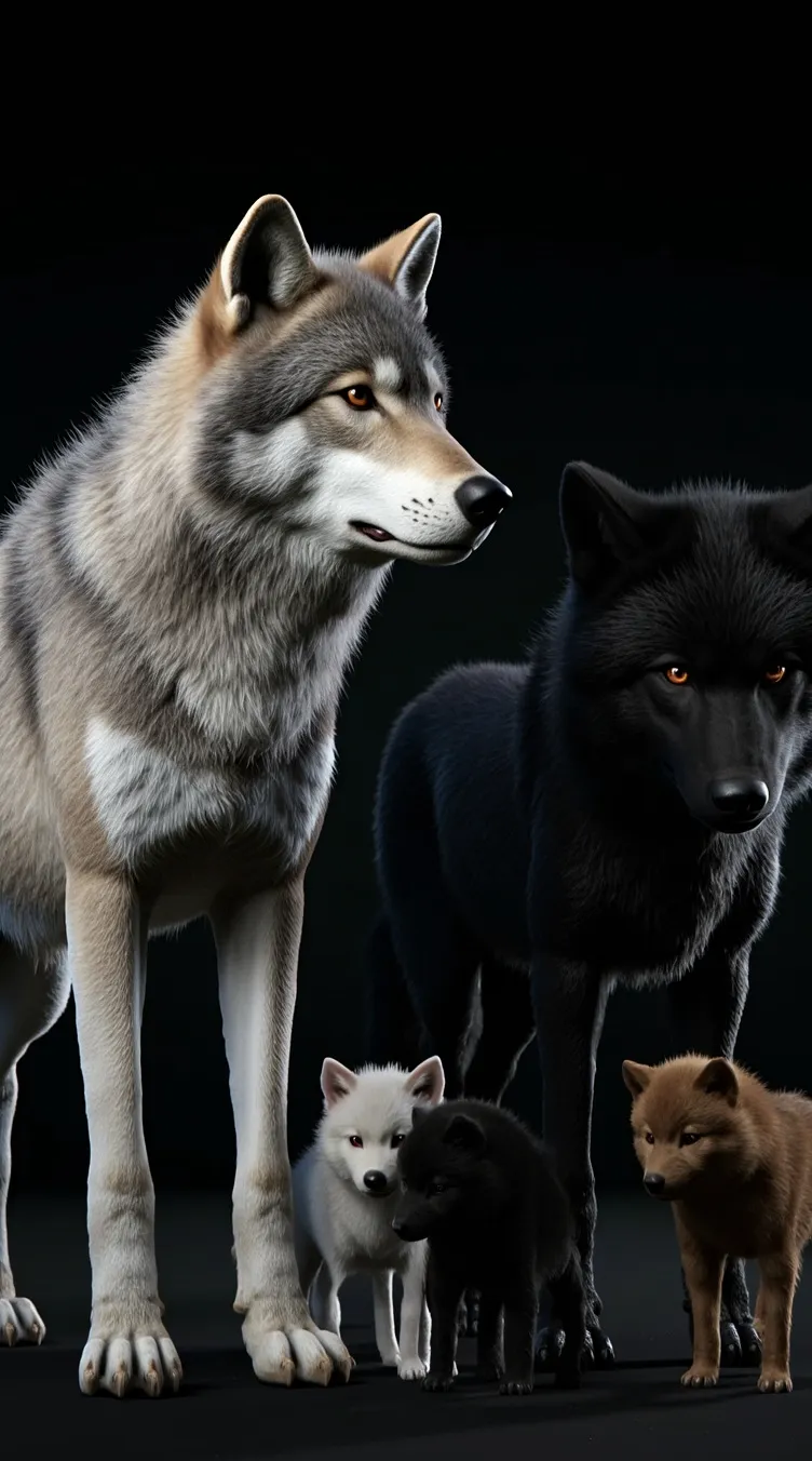 chat with ai character: Wolf Family