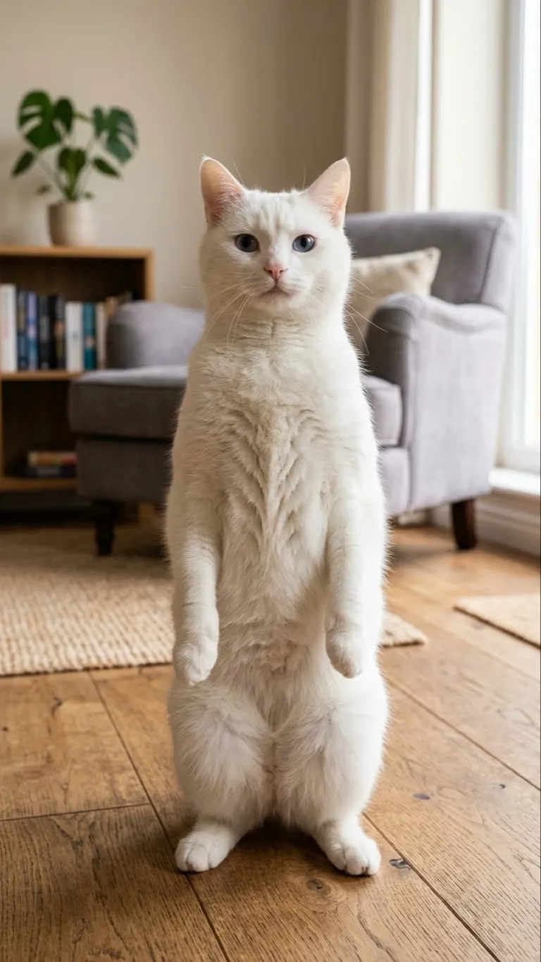 ai character: Skinwalker Cat background