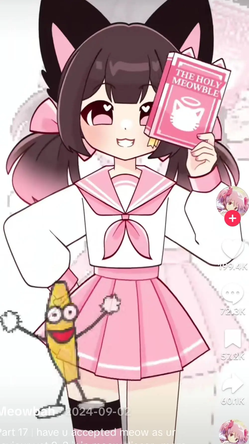 ai character: meowbaah  background
