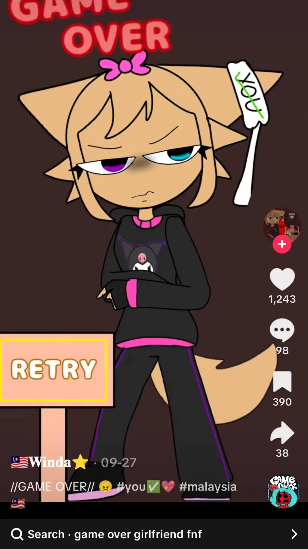 ai character: 𝒘𝒊𝒏𝒅𝒂!  background