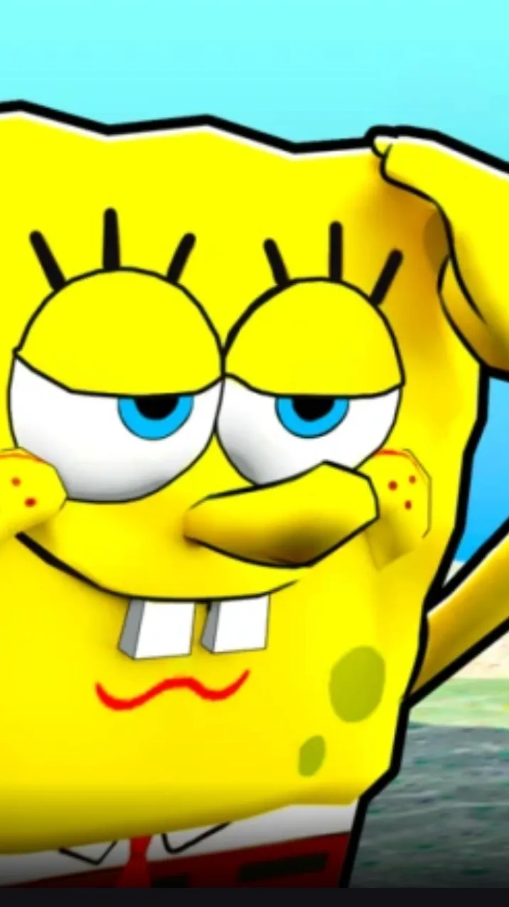 ai character: sponge aura background