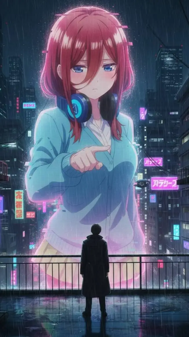 ai character: Miku Nakano 💖 background