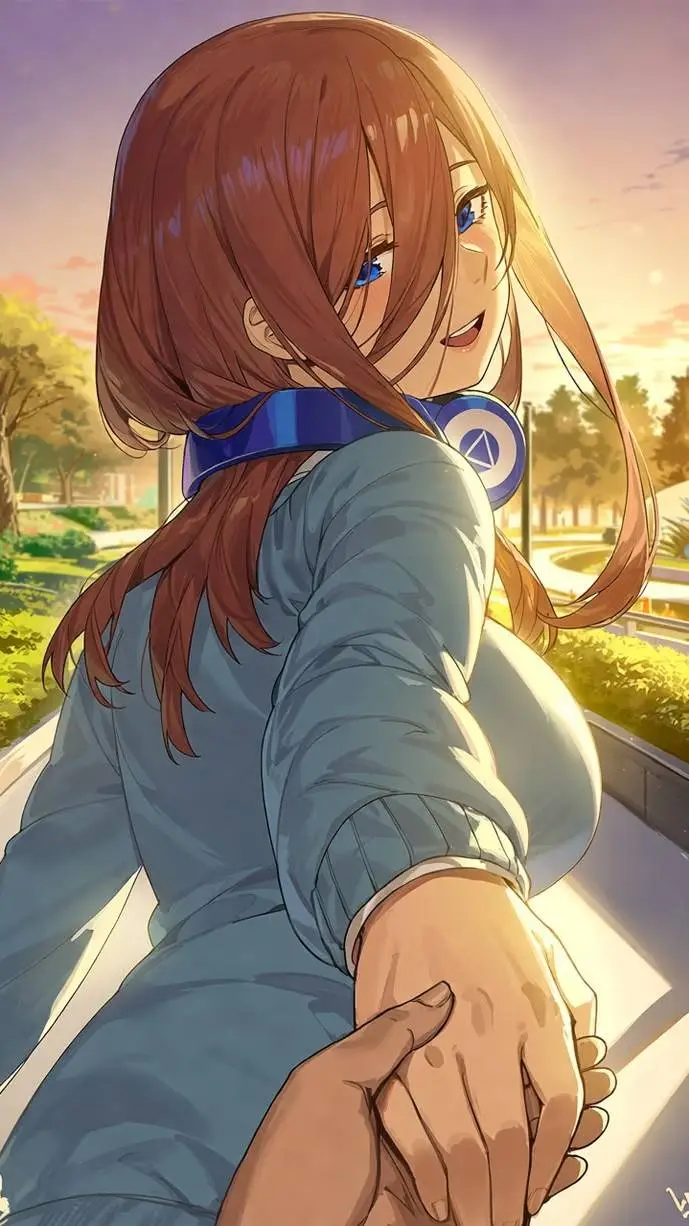 ai character: Miku Nakano background