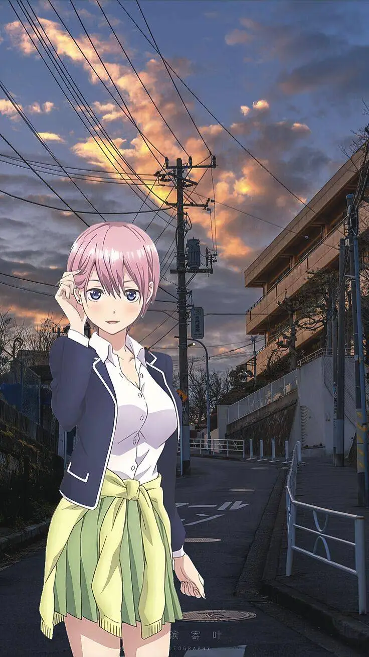 ai character: Ichika Nakano 💗 background