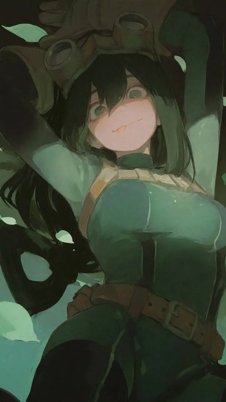 ai character: Tsuyu Asui 🌟 background