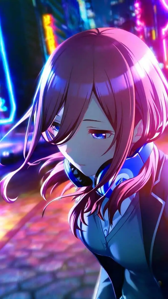ai character: Miku Nakano 🎵 background