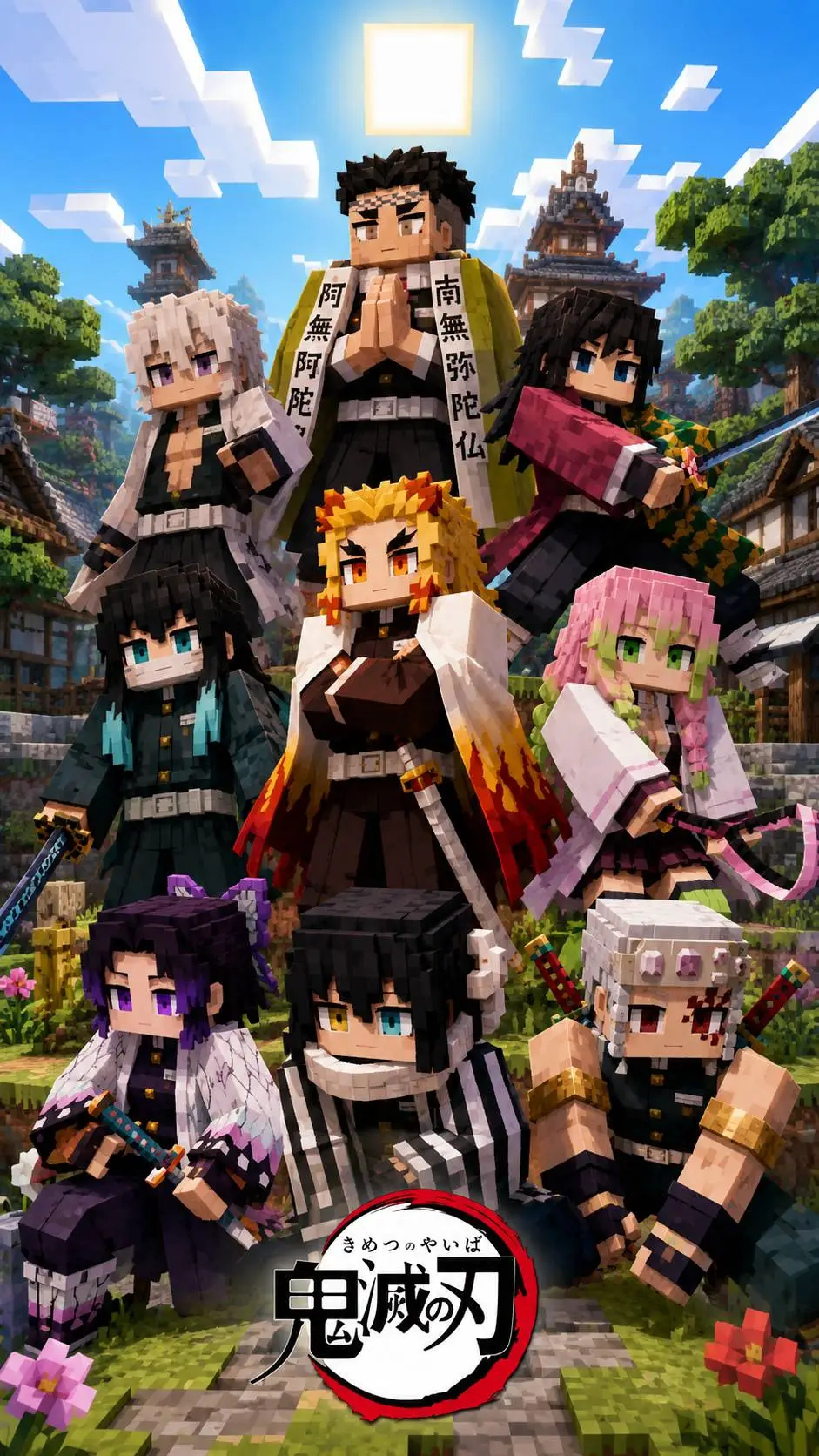 ai character: Pilares en MCPE background