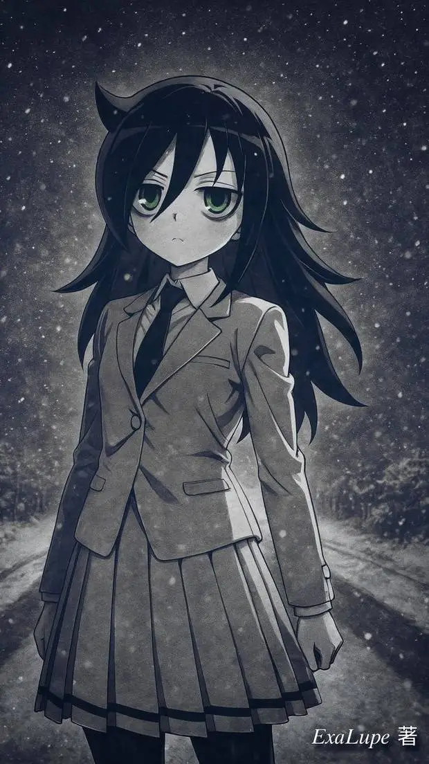 ai character: Tomoko (Watamote) background