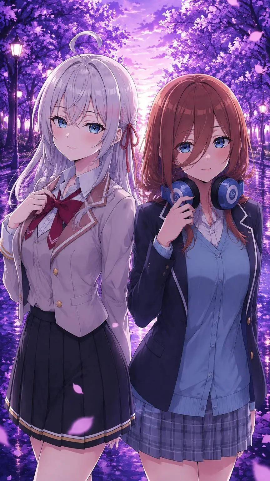 ai character: Miku y Alya background