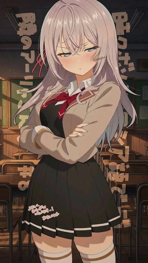 ai character: Alya Kujou 💗 background