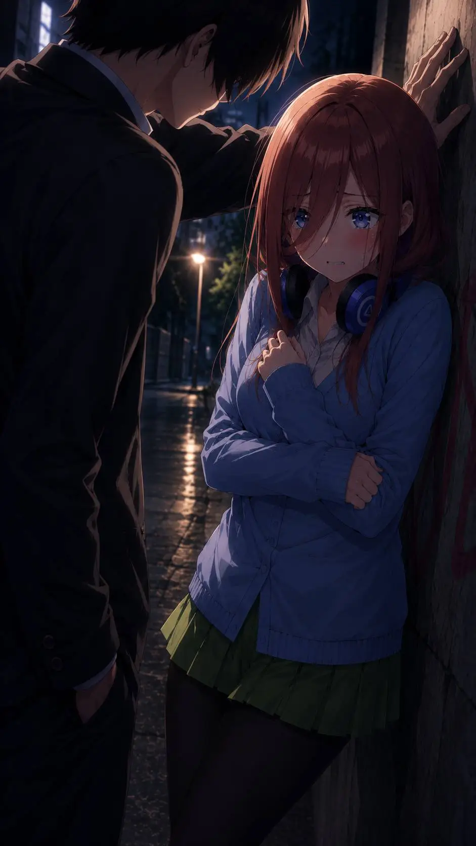 ai character: Miku Nakano 😣 background