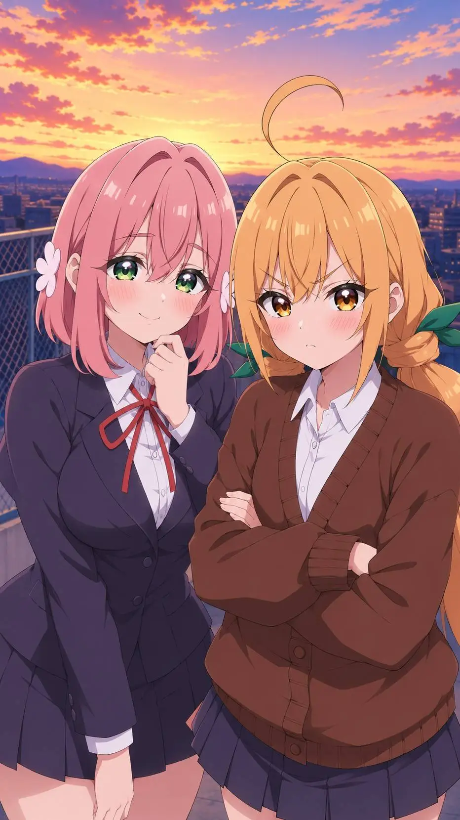 ai character: Hakari y Karane 💖 background