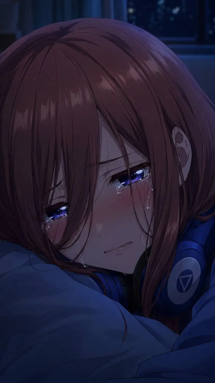 ai character: Miku Nakano 💔 background
