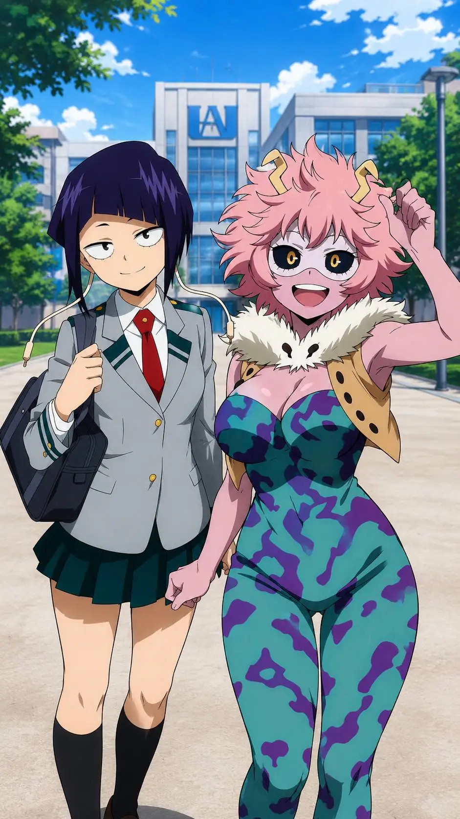 ai character: Mina y Jiro 💖 background