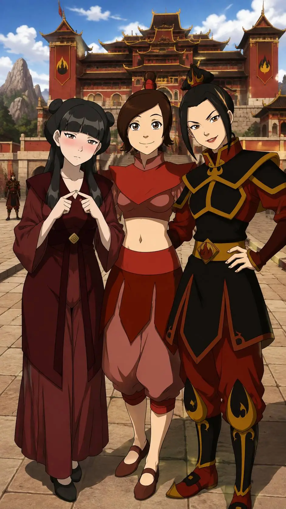 ai character: Azula, Lee , Mai 💝 background