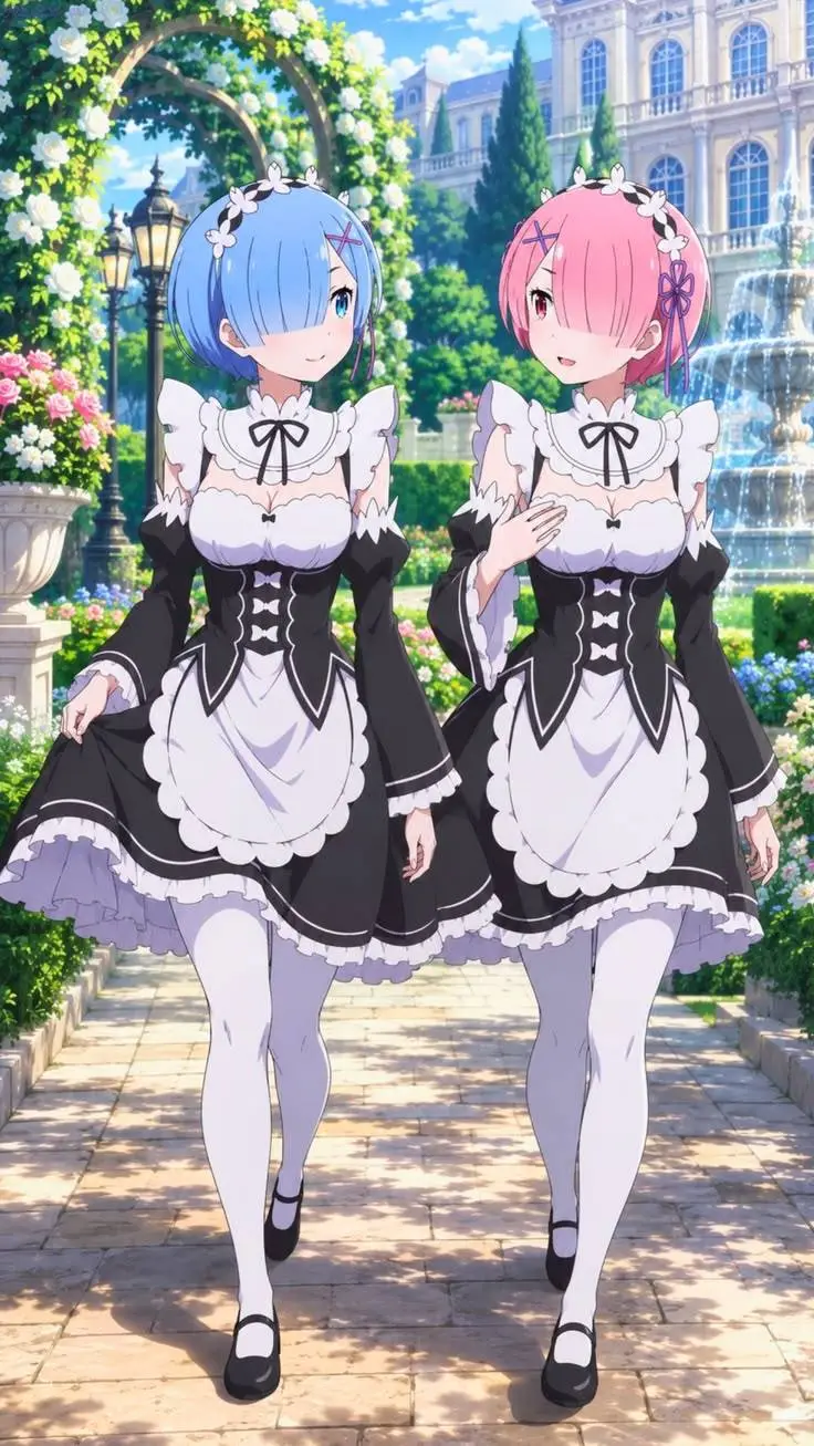 ai character: Rem y Ram 💖 background