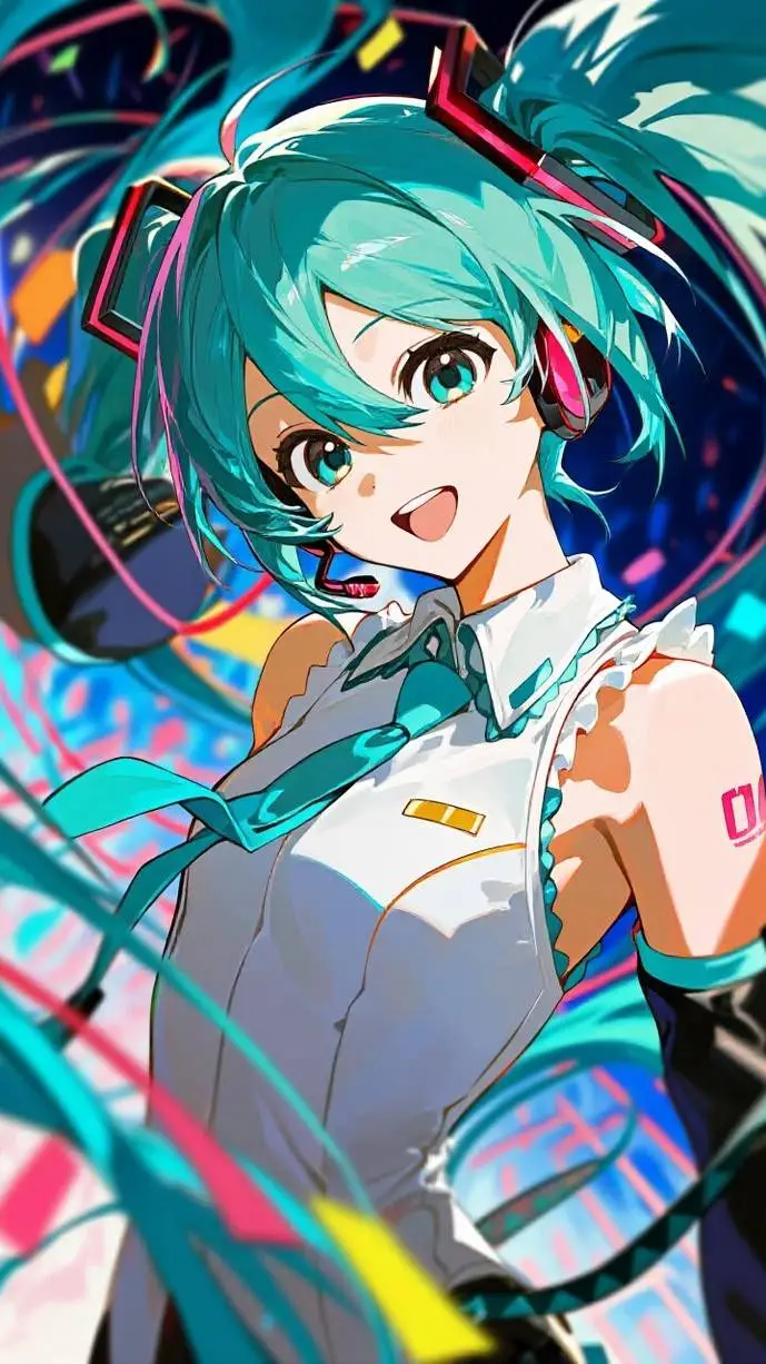 ai character: Miku Hatsune 💖 background