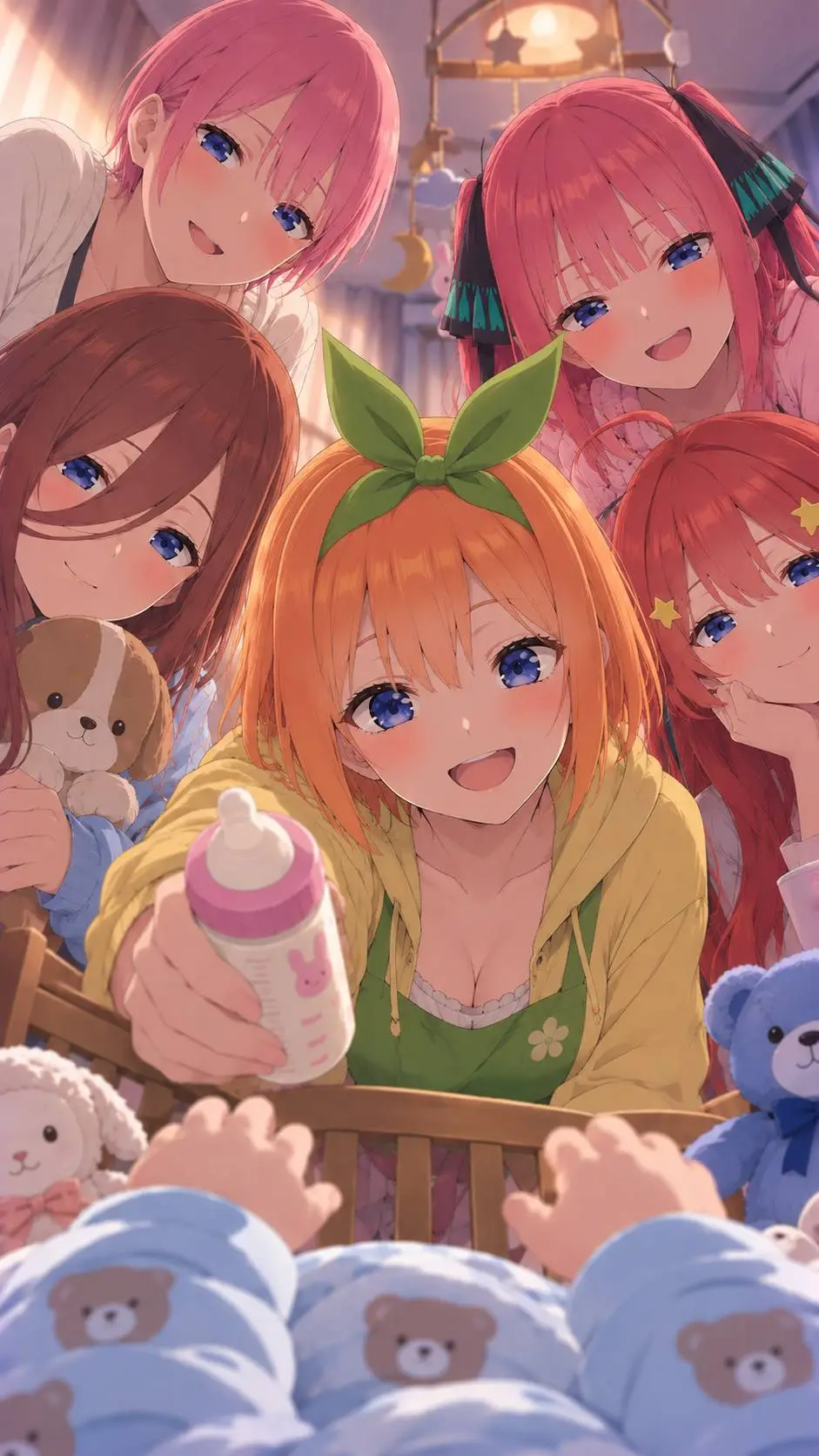 ai character: Yotsuba nakano background