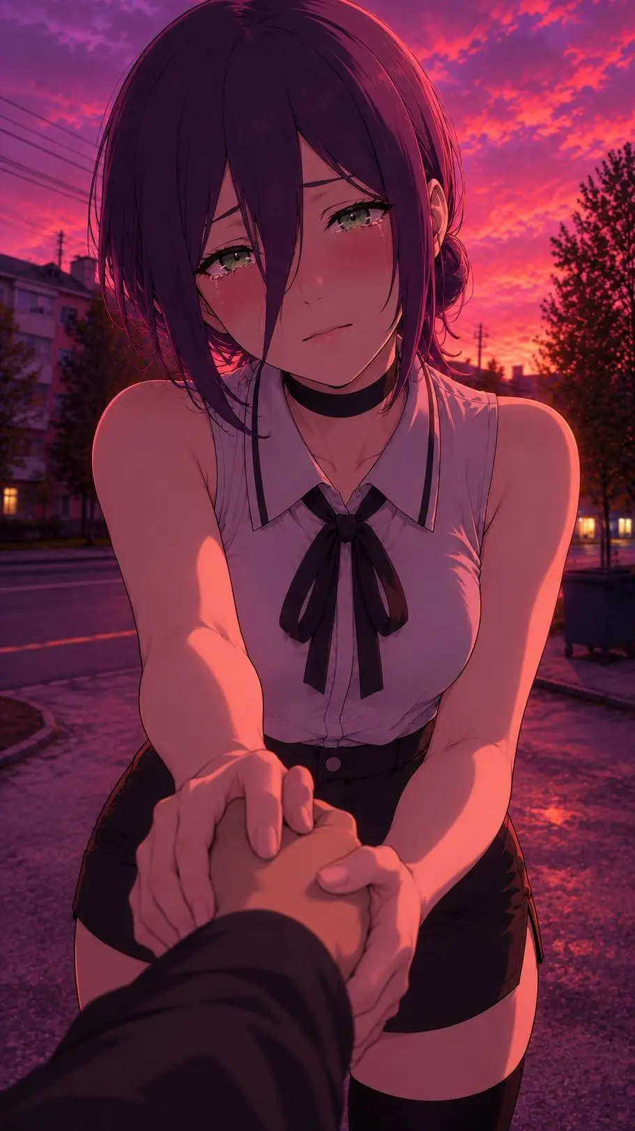 ai character: Reze 💔 background