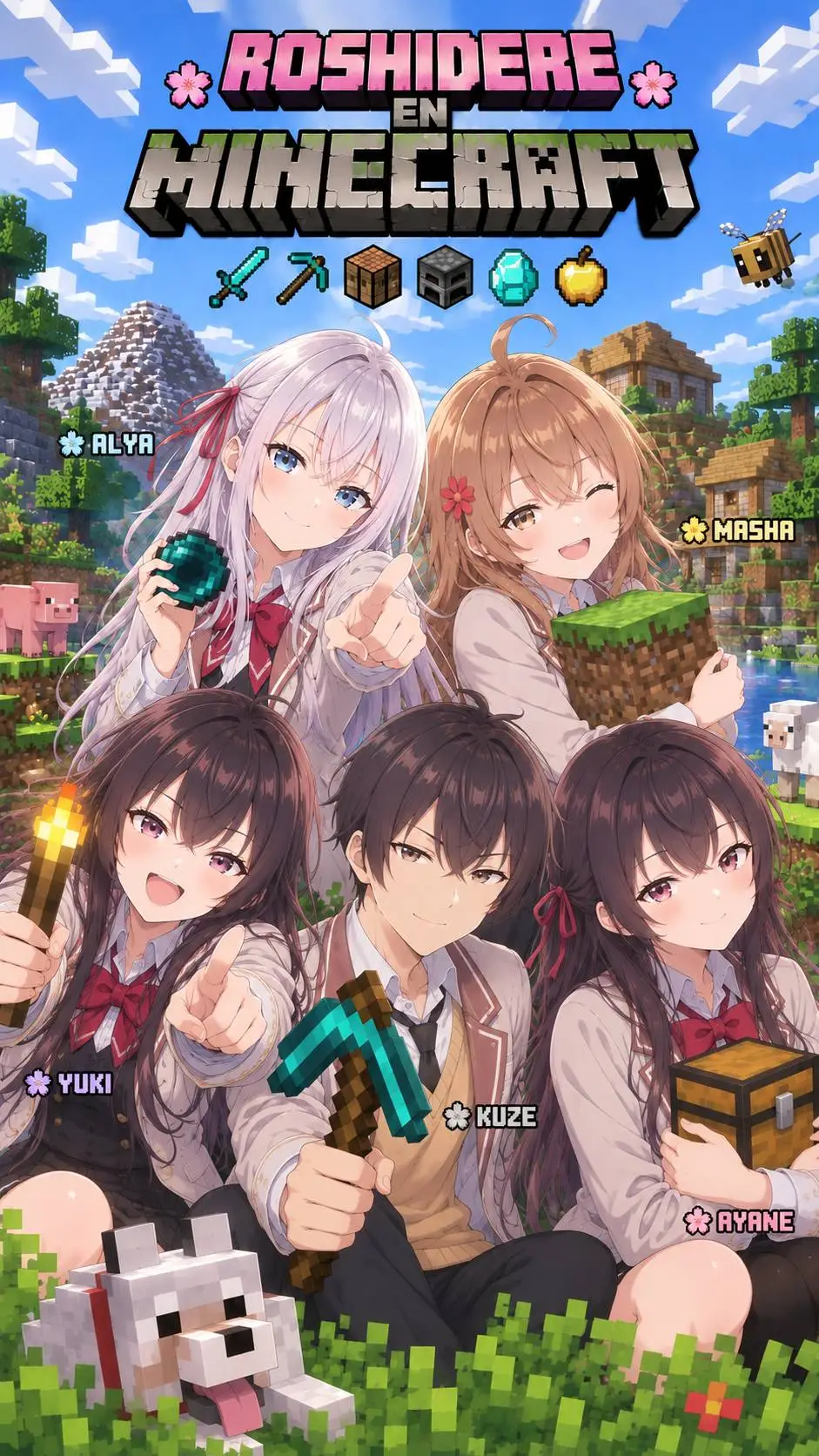 ai character: Roshidere en MCPE  background