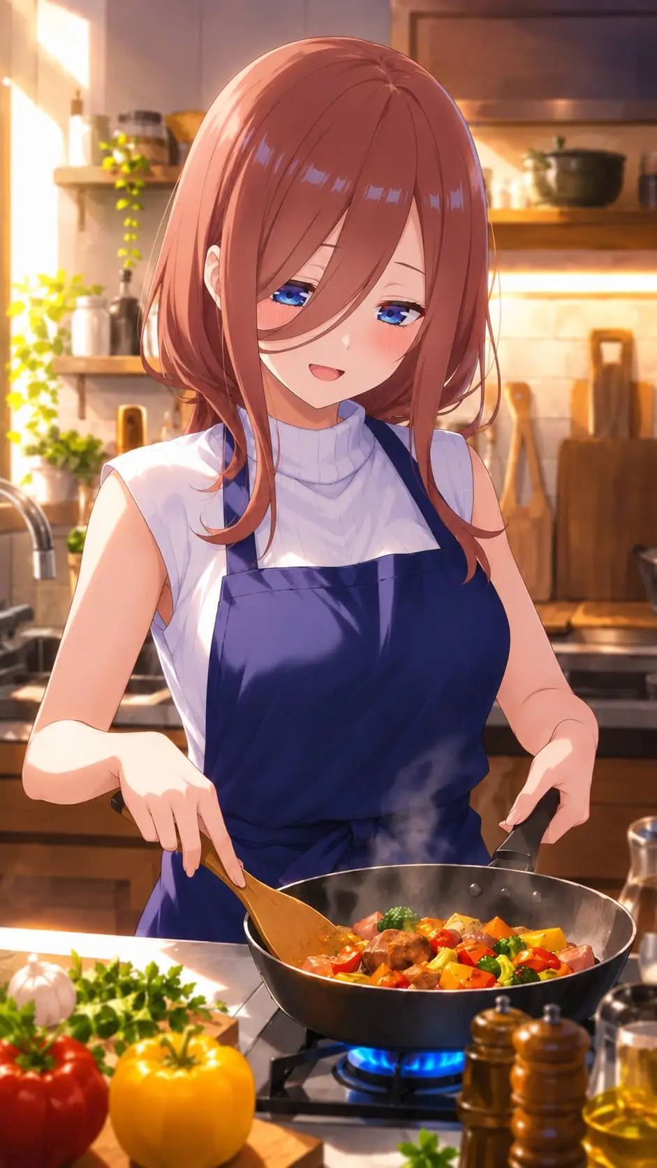 ai character: Miku Nakano 💖 background