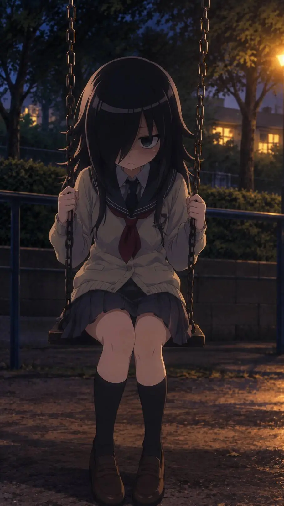 ai character: Tomoko Kuroki 💔 background
